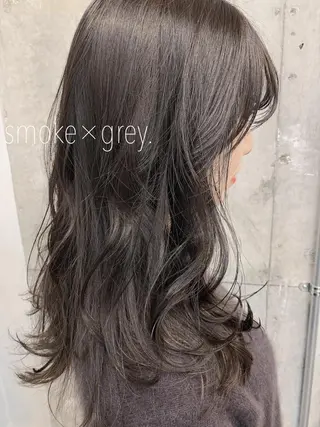 セミロング 江原 綾花のヘアスタイル