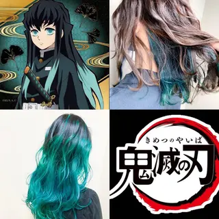 セミロング カラー パーマ ヘアアレンジ メンズ キッズ ネイル マツエク・マツパ 新宿駅近♡友達とOK 🦋W -ワット -のヘアスタイル