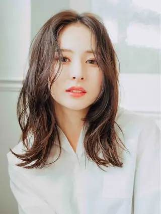 セミロング 生えぐせ矯正/ 髪質改善/Yutoのヘアスタイル