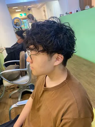 パーマ ヘアアレンジ メンズ メンズ特化 エシカル　松原大将のヘアスタイル