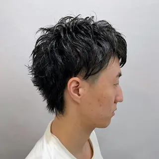 メンズ 押上/ショート・ボブ /パーマ/山口卓朗のヘアスタイル