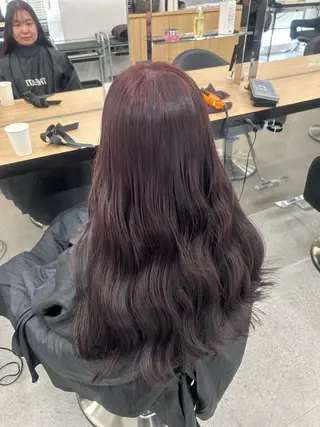 ロング カラー 愛結 暖色カラー🎀🩰のヘアスタイル