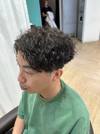 ショート パーマ AVANCE.なかもず店所属・【似合わせ】 藤原 拓徒のヘアスタイル