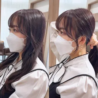 ロング カラー 顔周り🇰🇷韓国 レイヤー/いづみ💞のヘアスタイル