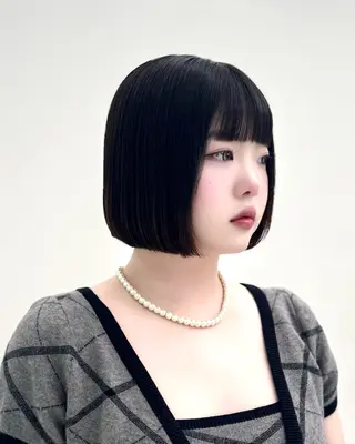 ショート カラー ヘアアレンジ ‎🤍韓国ボブ/ 縮毛矯正🪽‪ひかりのヘアスタイル
