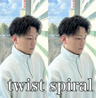 パーマ メンズ ＆g share salon_アンジーシェアサロン仙台所属・【メンズ特化・ パーマ】リュウのヘアスタイル