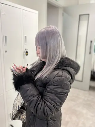 ロング カラー GaKu/ハイトーン /ブリーチ/ブロンドのヘアスタイル