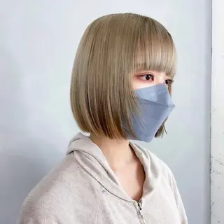 ショート カラー MINAMO 韓国レイヤーのヘアスタイル