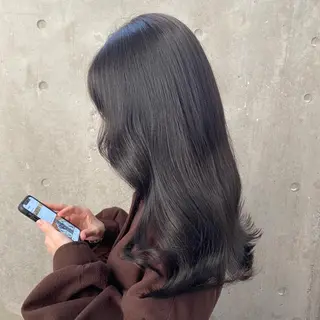 セミロング パーマ ヘアアレンジ メンズ ブリーチなし透明感 カラー/MISANOのヘアスタイル