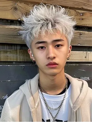 カラー メンズ 鈴木 颯人のヘアスタイル