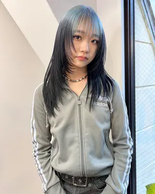 セミロング カラー 🧡色落ちまで2度綺 麗なカラー🧡ヨシキのヘアスタイル