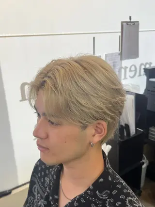 ショート パーマ メンズ 韓国風メンズ/毛流れ ヘアなら須田龍世のヘアスタイル