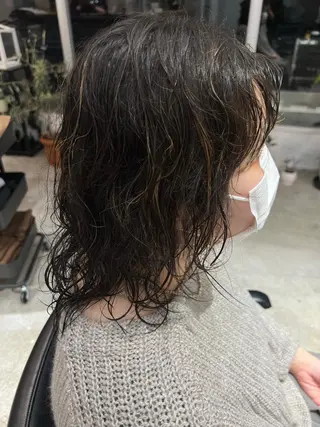 ミディアム パーマ オタク美容師💟 チバコナツのヘアスタイル