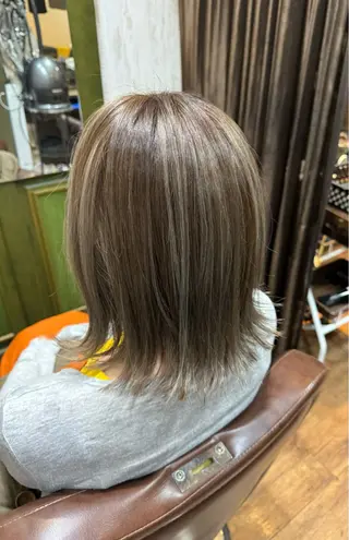 ミディアム カラー 【縮毛矯正/カラー】 今野寛己のヘアスタイル