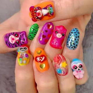 ネイル シェアサロンLei.g(レイジー)所属・3Dアートネイル💗 都築レナのネイルデザイン