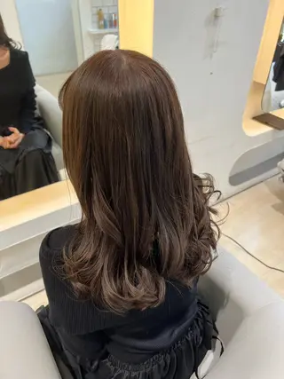 ミディアム カラー パーマ ヘアアレンジ 堀井 凌平のヘアスタイル