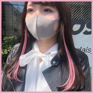 ロング カラー パーマ ヘアアレンジ 八巻 晴香のヘアスタイル