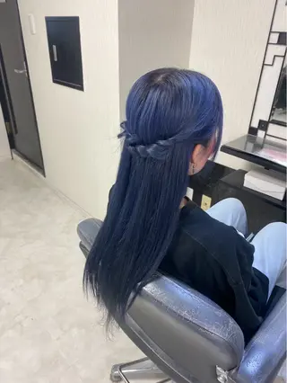 ロング ベルグロー🧡 心斎橋スタッフ🦋のヘアスタイル