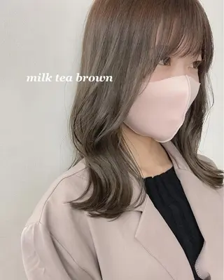 ミディアム カラー ひらやま りょういちのヘアスタイル