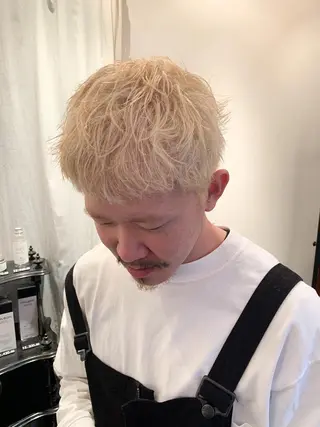 ショート カラー メンズ tonari 梅田、中崎町のヘアスタイル