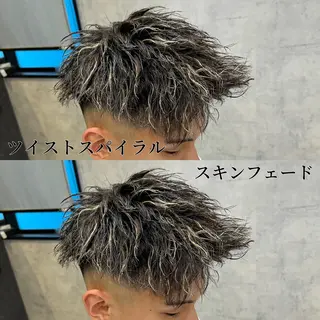 カラー パーマ メンズ CODE.LINE 戸田公園店所属・西部 直樹のヘアスタイル