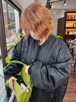 ショート カラー 🧡色落ちまで2度綺 麗なカラー🧡ヨシキのヘアスタイル