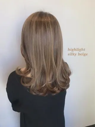 セミロング カラー ヘアアレンジ topstylist 芳賀みなみのヘアスタイル