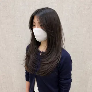 ロング 店長✨レイヤー✖️ 髪質改善✖️韓国ヘアのヘアスタイル