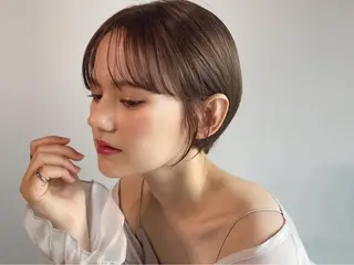 ショート カラー ヘアアレンジ キッズ マツエク・マツパ 透明感カラー/推しカ ラー☁️JURAのヘアスタイル