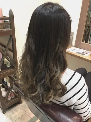 ロング カラー hair salon Ranun髪質改善のヘアスタイル