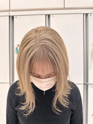 ミディアム GOAT_茅ヶ崎 キシ サクラのヘアスタイル