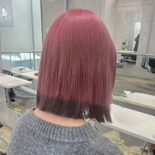 ミディアム カラー ヘアアレンジ 💗💗韓国レイヤー yu-ki💗💗のヘアスタイル