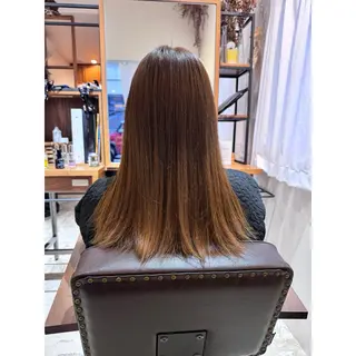 セミロング 喜友名洸季 anoneのヘアスタイル