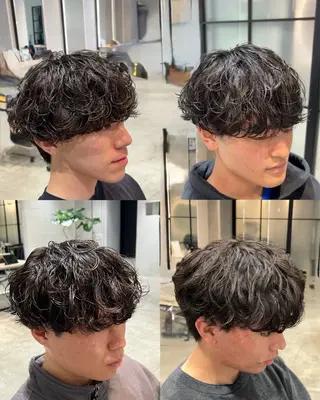 パーマ メンズ メンズカット松戸/韓 国/メンズパーマ航太のヘアスタイル