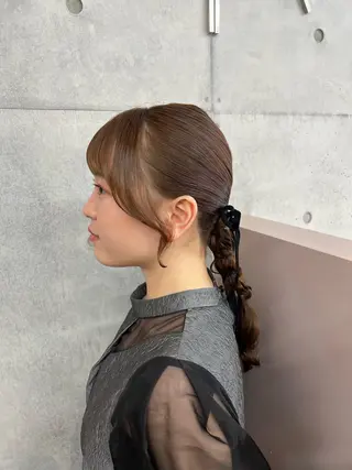 ヘアアレンジ カコ/レイヤーカット ヘアアレンジのヘアスタイル