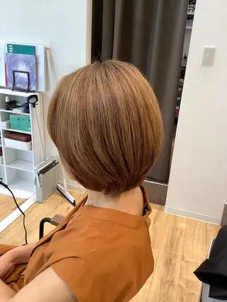 ミディアム カラー エイジングケア特化 美容師✂️山崎竜二のヘアスタイル