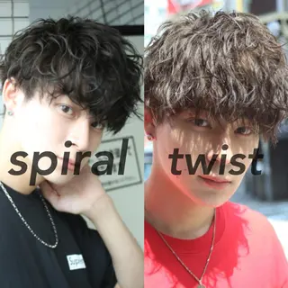 ショート カラー パーマ ヘアアレンジ メンズ 【メンズヘアの匠】 タニ　心斎橋　アメ村のヘアスタイル