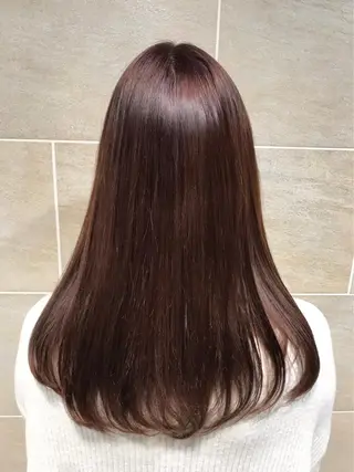 ロング カラー 長谷川 華奈子のヘアスタイル