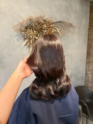 セミロング カラー 透明感カラー/に合わ せカット/サクラ🌸のヘアスタイル