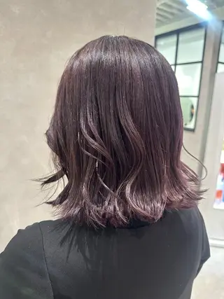 ミディアム カラー ちかまつ かずやのヘアスタイル