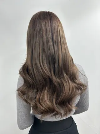ロング カラー ヘアアレンジ 下妻 カラーエクステ難波のヘアスタイル