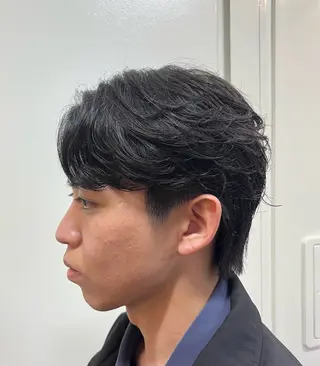 ショート パーマ メンズ 韓国風メンズ/毛流れ ヘアなら須田龍世のヘアスタイル