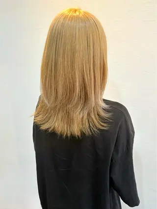 セミロング カラー 𝐤𝐲𝐨𝐤𝐚 🌿‬のヘアスタイル