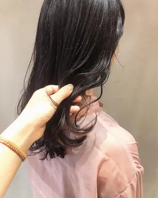 ロング カラー ヘアアレンジ 酸性縮毛矯正🧴韓国 レイヤー/髪質改善のヘアスタイル