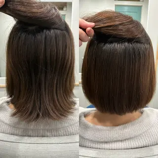 ショート 【coco.】hair所属・カジカワサキ/髪質 改善/クロスパーマのヘアスタイル