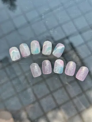 ネイル 手描きアート🎨 tama|竹ノ塚のネイルデザイン