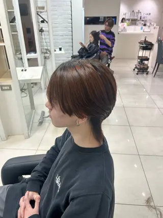 ショート 【縮毛矯正/レディー スカット】美涼🎀のヘアスタイル