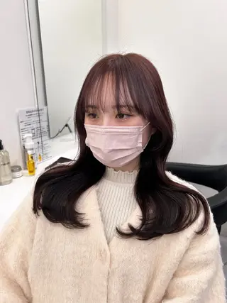 カラー 🥯縮毛/レイヤー/ ベージュヘア🥯のヘアスタイル