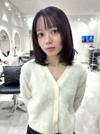 ミディアム 🌸インナーカラー 🌸藤井春華のヘアスタイル