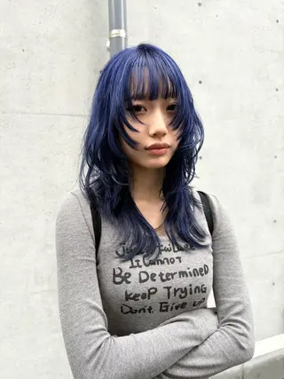 ロング カラー souko.所属・葵 音のヘアスタイル